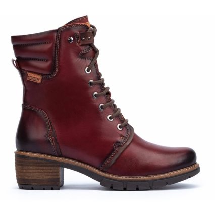 Women's Pikolinos SAN SEBASTIAN Ankle Boots Burgundy | NZ J19A3Q5